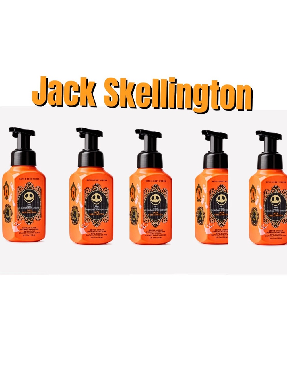 Bath & Body Works Jack Skellington Foaming Hand Soap